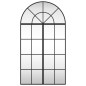 vidaXL Espejo de pared arco de hierro negro 60x110 cm vidaXL Espejo de pared arco de hierro negro 60x110 cm