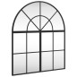 vidaXL Espejo de pared arco de hierro negro 60x70 cm vidaXL Espejo de pared arco de hierro negro 60x70 cm