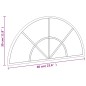 vidaXL Espejo de pared arco de hierro negro 60x30 cm vidaXL Espejo de pared arco de hierro negro 60x30 cm