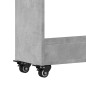 vidaXL Armario con ruedas madera ingeniería gris hormigón 60x22x79 cm vidaXL Armario con ruedas madera ingeniería gris hormigón 60x22x79 cm
