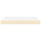vidaXL Colchón de muelles ensacados tela color crema 140x200x20 cm vidaXL Colchón de muelles ensacados tela color crema 140x200x20 cm