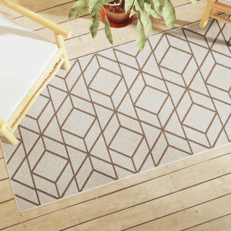 vidaXL Alfombra de pelo corto antideslizante multicolor 80x300 cm