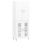 vidaXL Aparador alto madera contrachapada blanco 69,5x34x180 cm vidaXL Aparador alto madera contrachapada blanco 69,5x34x180 cm