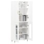 vidaXL Aparador alto madera contrachapada blanco 69,5x34x180 cm vidaXL Aparador alto madera contrachapada blanco 69,5x34x180 cm
