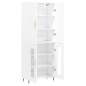vidaXL Aparador alto madera contrachapada blanco 69,5x34x180 cm vidaXL Aparador alto madera contrachapada blanco 69,5x34x180 cm