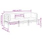 vidaXL Set de sofás jardín 3 pzas con cojines madera pino impregnada vidaXL Set de sofás jardín 3 pzas con cojines madera pino impregnada