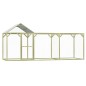 vidaXL Jaula gallinero madera impregnada pino y acero 4,5x1,5x2 m vidaXL Jaula gallinero madera impregnada pino y acero 4,5x1,5x2 m