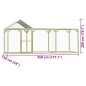 vidaXL Jaula gallinero madera impregnada pino y acero 4,5x1,5x2 m vidaXL Jaula gallinero madera impregnada pino y acero 4,5x1,5x2 m