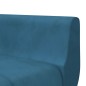 vidaXL Sofá cama en forma de L terciopelo azul 275x140x70 cm vidaXL Sofá cama en forma de L terciopelo azul 275x140x70 cm