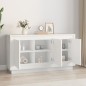 vidaXL Aparador madera contrachapada blanco 102x35x55 cm vidaXL Aparador madera contrachapada blanco 102x35x55 cm