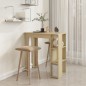 vidaXL Mesa bar con estante contrachapada roble Sonoma 102x50x103,5 cm vidaXL Mesa bar con estante contrachapada roble Sonoma 102x50x103,5 cm