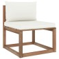 vidaXL Set de jardín palets 3 pzas con cojines madera pino impregnada vidaXL Set de jardín palets 3 pzas con cojines madera pino impregnada