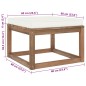 vidaXL Set de jardín palets 3 pzas con cojines madera pino impregnada vidaXL Set de jardín palets 3 pzas con cojines madera pino impregnada