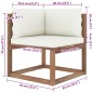 vidaXL Set de jardín palets 3 pzas con cojines madera pino impregnada vidaXL Set de jardín palets 3 pzas con cojines madera pino impregnada