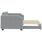 vidaXL Sofá cama nido tela gris claro 90x200 cm vidaXL Sofá cama nido tela gris claro 90x200 cm