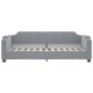 vidaXL Sofá cama nido tela gris claro 90x200 cm vidaXL Sofá cama nido tela gris claro 90x200 cm