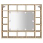 vidaXL Mueble con espejo y LED color roble Sonoma 91x15x76,5 cm vidaXL Mueble con espejo y LED color roble Sonoma 91x15x76,5 cm