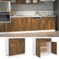 vidaXL Armario inferior contrachapado roble ahumado 80x46x81,5cm