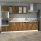 vidaXL Armario inferior contrachapado roble ahumado 80x46x81,5cm