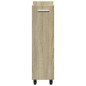 vidaXL Armario con ruedas madera ingeniería roble Sonoma 60x22x79 cm