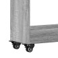 vidaXL Armario con ruedas madera ingeniería gris Sonoma 60x22x79 cm vidaXL Armario con ruedas madera ingeniería gris Sonoma 60x22x79 cm