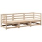 vidaXL Juego de sofás de jardín 3 piezas madera maciza de pino vidaXL Juego de sofás de jardín 3 piezas madera maciza de pino