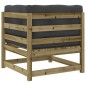vidaXL Set de sofás jardín 7 pzas con cojines madera pino impregnada vidaXL Set de sofás jardín 7 pzas con cojines madera pino impregnada