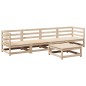 vidaXL Juego de sofás de jardín 5 piezas madera maciza de pino vidaXL Juego de sofás de jardín 5 piezas madera maciza de pino