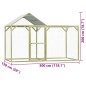 vidaXL Jaula gallinero madera impregnada pino y acero 3x1,5x2 m vidaXL Jaula gallinero madera impregnada pino y acero 3x1,5x2 m