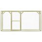 vidaXL Jaula gallinero madera impregnada pino y acero 3x1,5x1,5 m vidaXL Jaula gallinero madera impregnada pino y acero 3x1,5x1,5 m