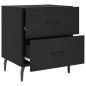 vidaXL Mesitas de noche 2 uds madera ingeniería negro 40x35x47,5 cm vidaXL Mesitas de noche 2 uds madera ingeniería negro 40x35x47,5 cm