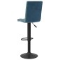 vidaXL Taburetes de cocina 2 unidades terciopelo azul vidaXL Taburetes de cocina 2 unidades terciopelo azul