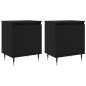vidaXL Mesitas de noche 2 uds madera de ingeniería negro 40x30x50 cm vidaXL Mesitas de noche 2 uds madera de ingeniería negro 40x30x50 cm