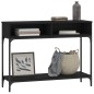 vidaXL Mesa consola madera de ingeniería negra 100x30,5x75 cm vidaXL Mesa consola madera de ingeniería negra 100x30,5x75 cm