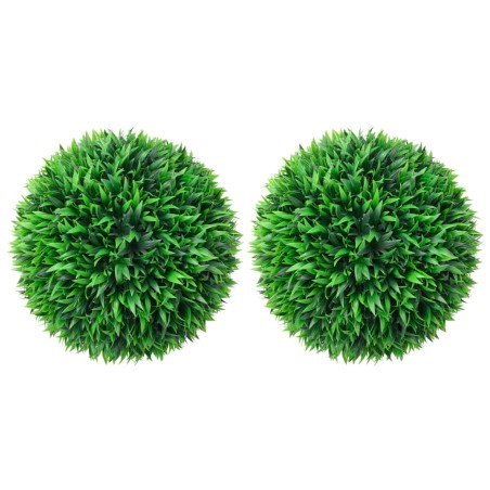 vidaXL Bolas de boj artificial 2 unidades 47 cm