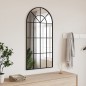 vidaXL Espejo de pared arco de hierro negro 50x100 cm vidaXL Espejo de pared arco de hierro negro 50x100 cm