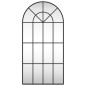 vidaXL Espejo de pared arco de hierro negro 50x100 cm vidaXL Espejo de pared arco de hierro negro 50x100 cm