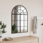 vidaXL Espejo de pared arco de hierro negro 60x90 cm vidaXL Espejo de pared arco de hierro negro 60x90 cm