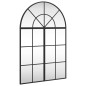 vidaXL Espejo de pared arco de hierro negro 60x90 cm vidaXL Espejo de pared arco de hierro negro 60x90 cm