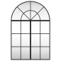 vidaXL Espejo de pared arco de hierro negro 60x90 cm vidaXL Espejo de pared arco de hierro negro 60x90 cm