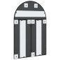vidaXL Espejo de pared arco de hierro negro 60x90 cm vidaXL Espejo de pared arco de hierro negro 60x90 cm