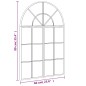 vidaXL Espejo de pared arco de hierro negro 60x90 cm vidaXL Espejo de pared arco de hierro negro 60x90 cm