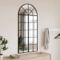 vidaXL Espejo de pared arco de hierro negro 60x130 cm vidaXL Espejo de pared arco de hierro negro 60x130 cm