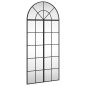 vidaXL Espejo de pared arco de hierro negro 60x130 cm vidaXL Espejo de pared arco de hierro negro 60x130 cm