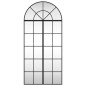 vidaXL Espejo de pared arco de hierro negro 60x130 cm vidaXL Espejo de pared arco de hierro negro 60x130 cm