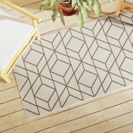 vidaXL Alfombra de pelo corto antideslizante multicolor 80x150 cm