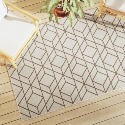 vidaXL Alfombra de pelo corto antideslizante multicolor 120x180 cm