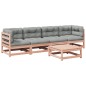 vidaXL Set de sofás jardín 5 pzas con cojines madera abeto Douglas vidaXL Set de sofás jardín 5 pzas con cojines madera abeto Douglas