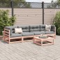 vidaXL Set de sofás jardín 5 pzas con cojines madera abeto Douglas vidaXL Set de sofás jardín 5 pzas con cojines madera abeto Douglas