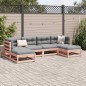 vidaXL Set de sofás jardín 6 pzas con cojines madera abeto Douglas vidaXL Set de sofás jardín 6 pzas con cojines madera abeto Douglas